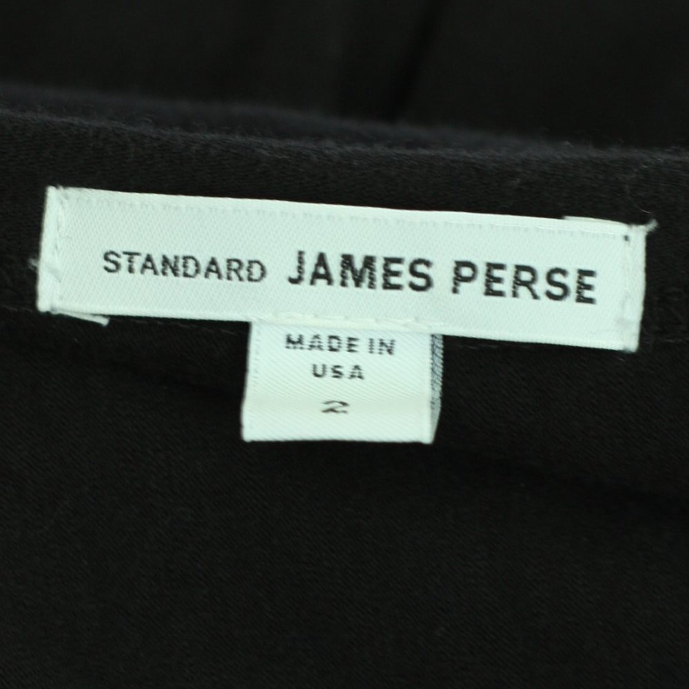 James Perse Solid Black Form Fitting Bodycon Dres… - image 4